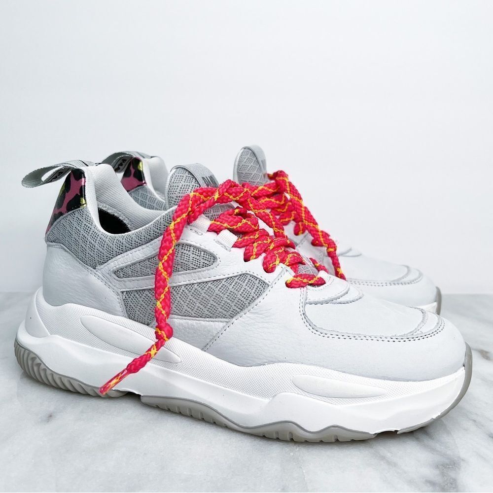 P448. Luke Sneaker White/ Leopard